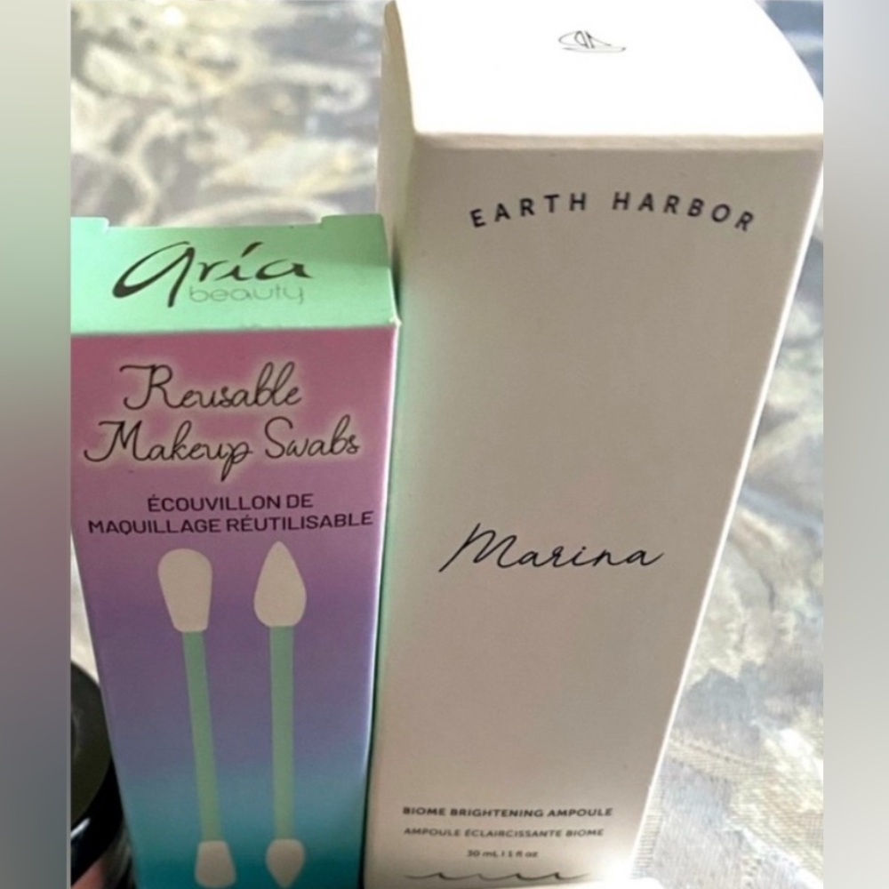 Marina Biome Brightening Ampoule Lip Balm Reuseable Makup Swab